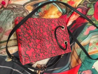 Bolsito Tous Rojo Negro Sin Uso