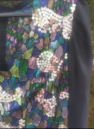 Blusa fiesta lentejuelas mujer talla 40