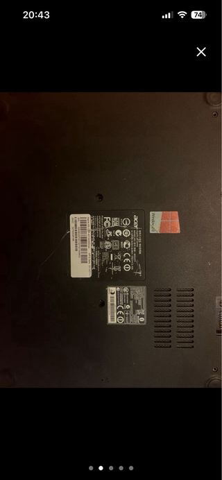 Pack 2 portátiles Acer y Asus - para piezas