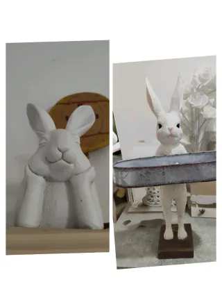 Statuine coniglietto in ceramica