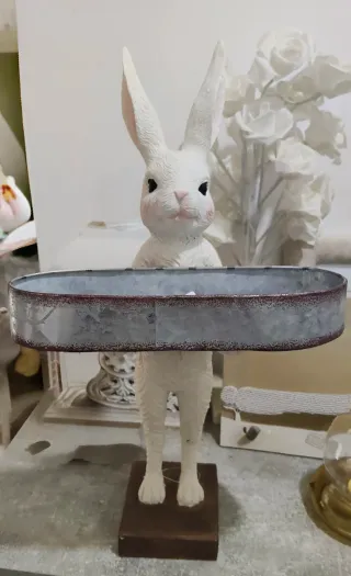 Statuine coniglietto in ceramica