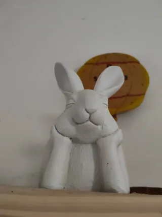 Statuine coniglietto in ceramica