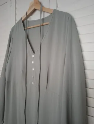 Vestido largo verde vintage – Talla M (sirve L)