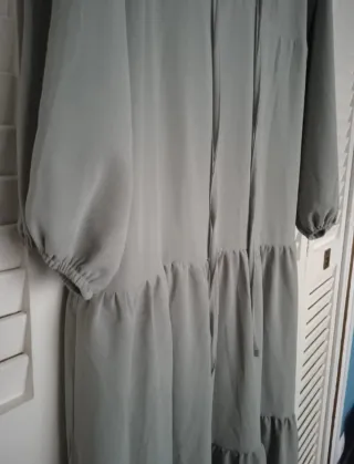 Vestido largo verde vintage – Talla M (sirve L)