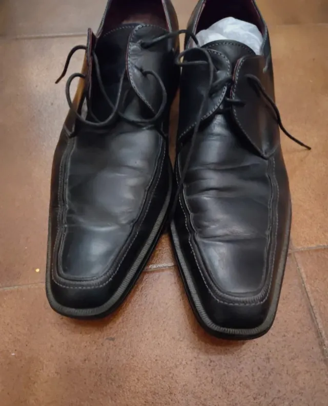 2 paia di scarpe eleganti Green Coast nere 43 e 44