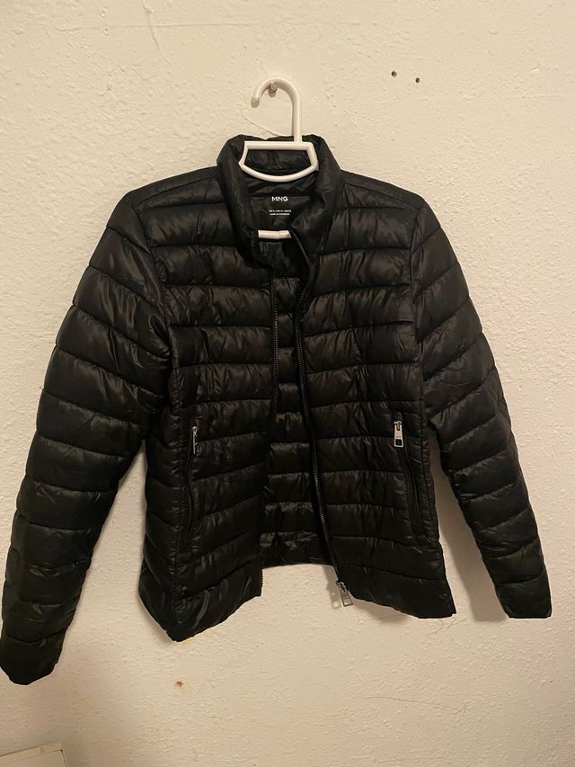 Abrigo Mango Negro Talla XL Mujer