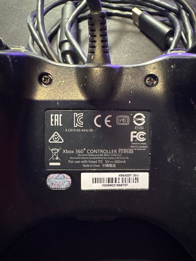 Mando Xbox 360 Original Cableado