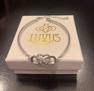Pulsera Luxus Corazón Infinito Plata