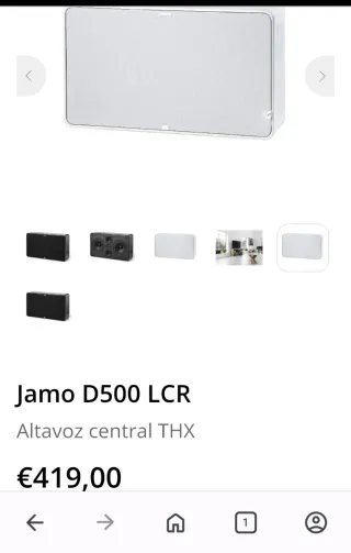 Trio 3 Altavoces Jamo D500LCR THX Frontales