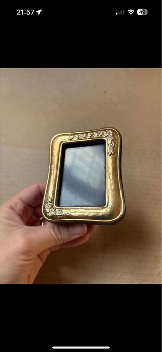 Cornice vintage argento