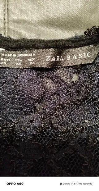 Abito donna elegante pizzo nero Zara Basic