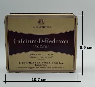 Lata antiga Calcium-D-Redoxon Roche