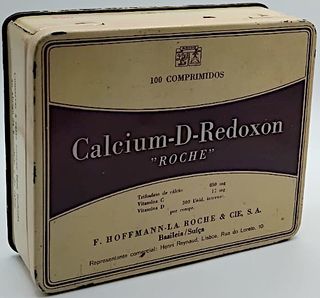 Lata antiga Calcium-D-Redoxon Roche