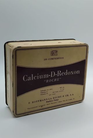 Lata antiga Calcium-D-Redoxon Roche