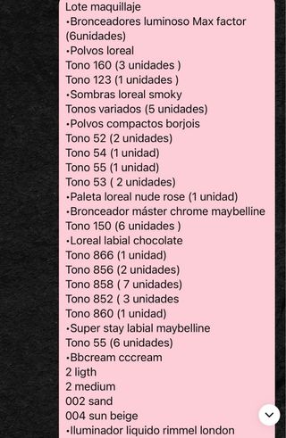 Lote maquillaje profesional Gran liquidación