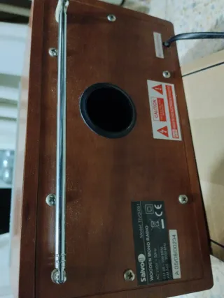 Radio Vintage Saivod Madera y Plata