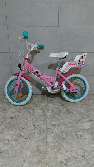 Bicicleta Infantil Minnie Rosa