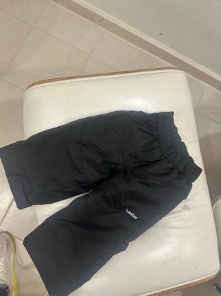 Pantalón de esquí niño 3 años negro