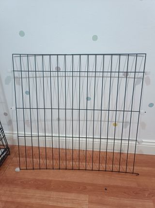 Jaula transporte metálica plegable perros