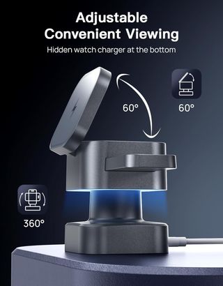 Estación de carga inductiva con MagSafe 3 en 1