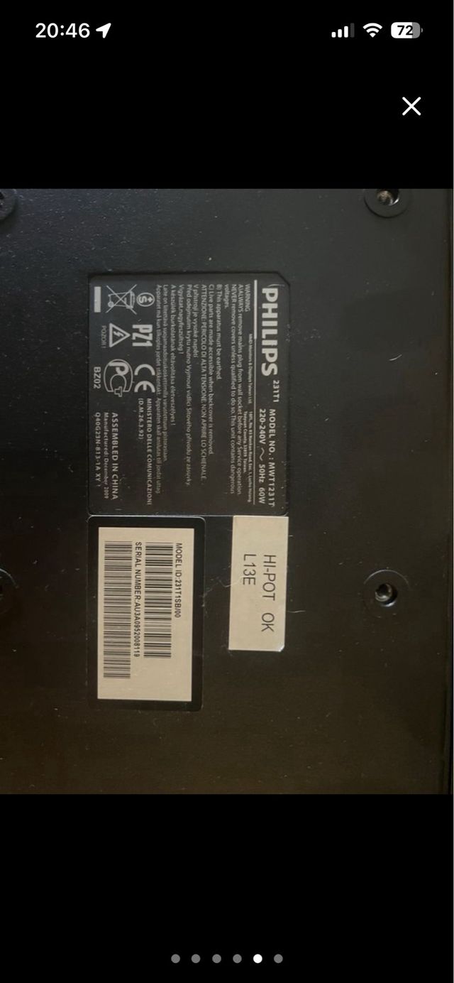 Televisor Philips Negro/Azul