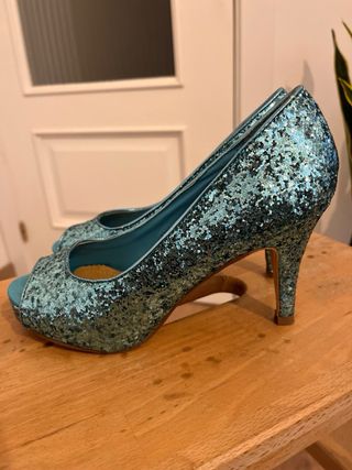 Zapatos tacón fiesta Silvia Kelvin talla 36