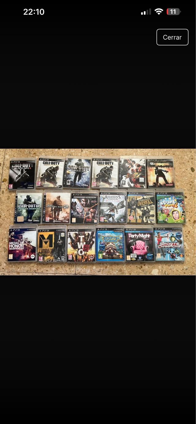 Lote Juegos PS3: Acción, Shooter, Terror