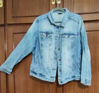 Cazadora vaquera mujer azul