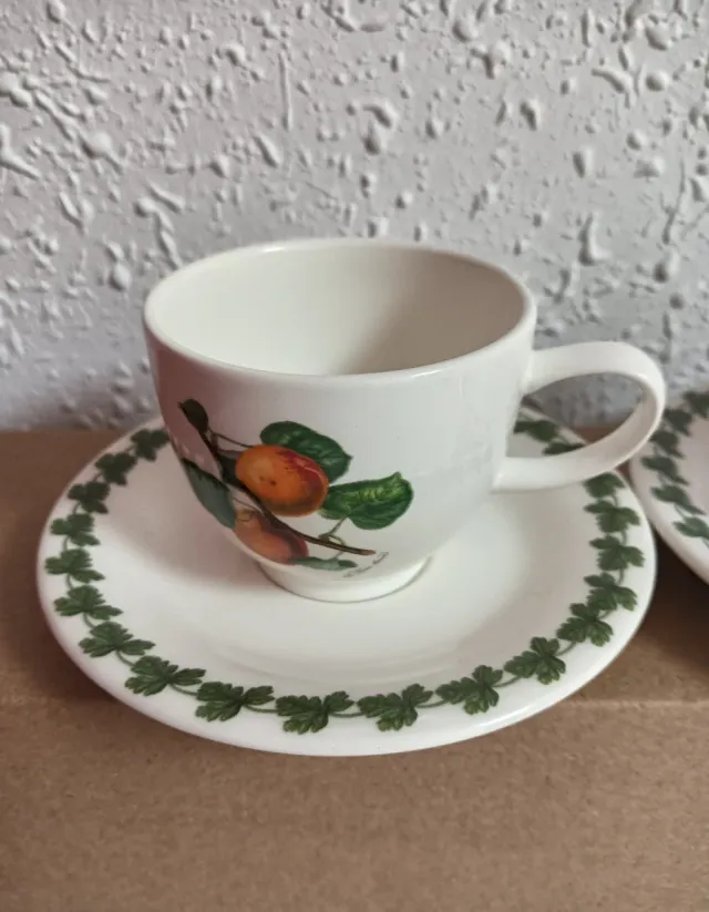 Tazas de café espresso Portmeirion Pomona.