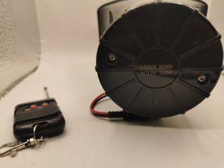Sirena 12V 100W con Mando RF y Sonidos