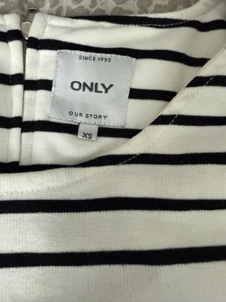 Vestito donna ONLY a righe bianco e nero taglia M