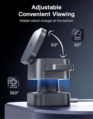 Estación de carga inductiva con MagSafe 3 en 1