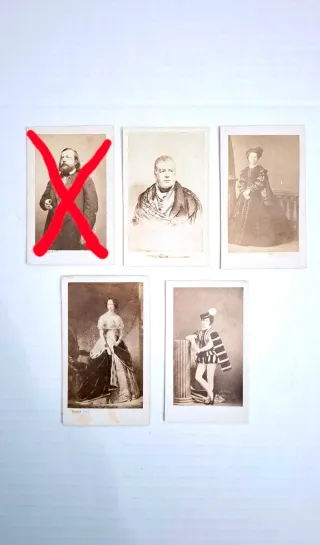 CDV Siglo XIX Tarjeta Visita 4 Fotografía Antigua