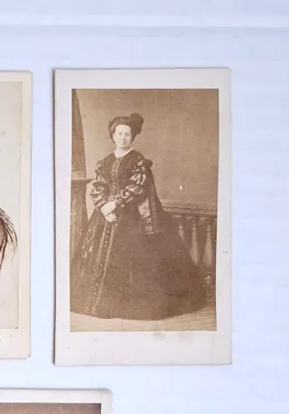 CDV Siglo XIX Tarjeta Visita 4 Fotografía Antigua