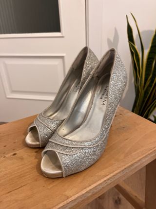 Zapatos de fiesta Paco Mena by Membur plateados