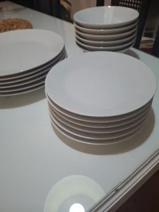 Vajilla Ikea 365 Porcelana Blanca