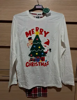 Pigiama Natale unisex da adulto Taglia S
