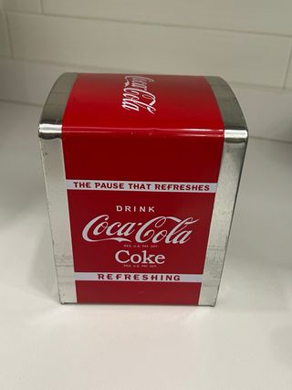 Portatovaglioli Coca-Cola Metallo Rosso