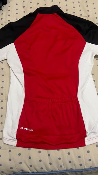 Chaqueta Ciclismo Roja y Negra Talla L