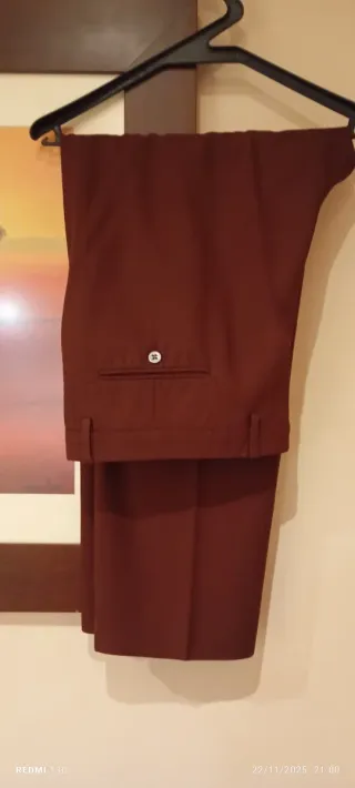 Pantalones de vestir hombre marrones