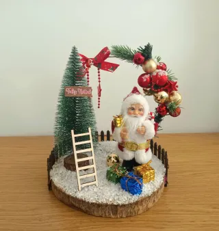 Presépio Natalino com Papai Noel