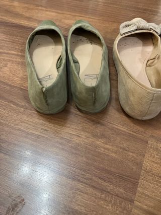 2 pares manoletinas talla 39