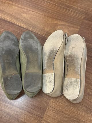 2 pares manoletinas talla 39