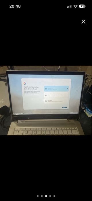 HP Chromebook bianco e argento