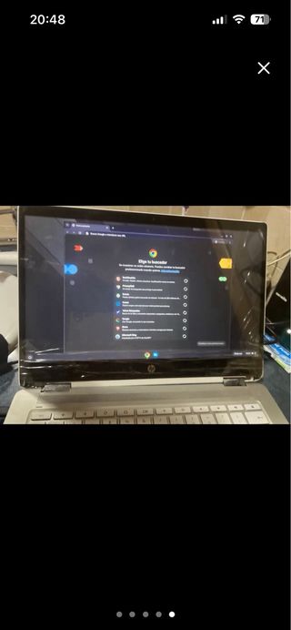 HP Chromebook bianco e argento