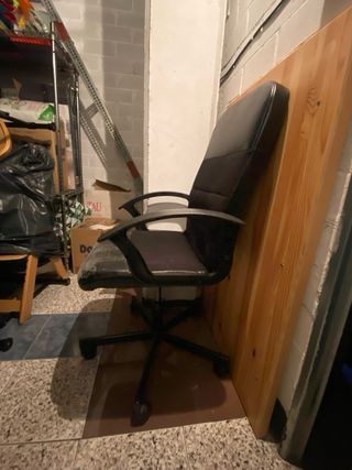 Silla de oficina giratoria IKEA negra