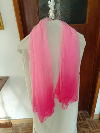 Echarpe rosa degradê