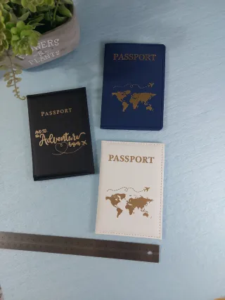 Set 3 Porta Passaporto Unisex Nuovi