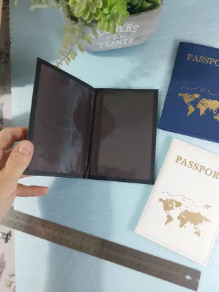 Set 3 Porta Passaporto Unisex Nuovi