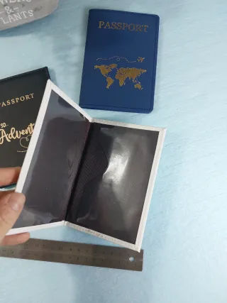 Set 3 Porta Passaporto Unisex Nuovi